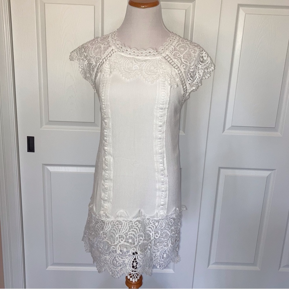 Alter’d State Dress White Lace Short Dress M